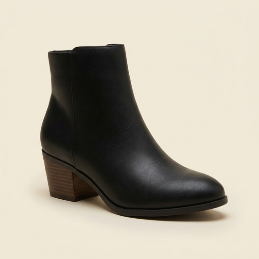 Block-Heel Ankle Boots