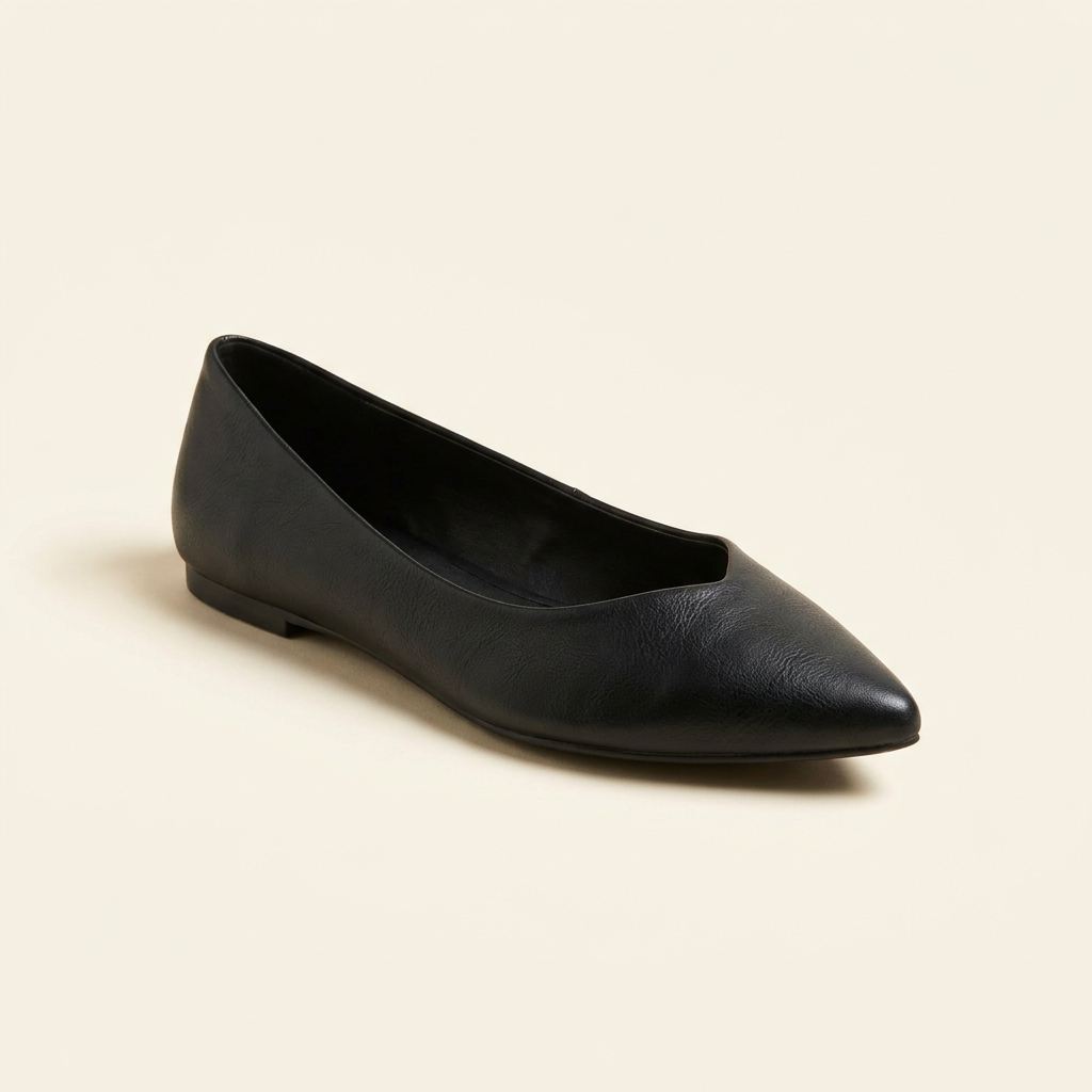 Pointed-Toe Ballet Flats