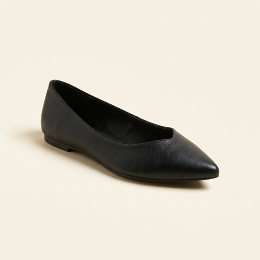 Pointed-Toe Ballet Flats