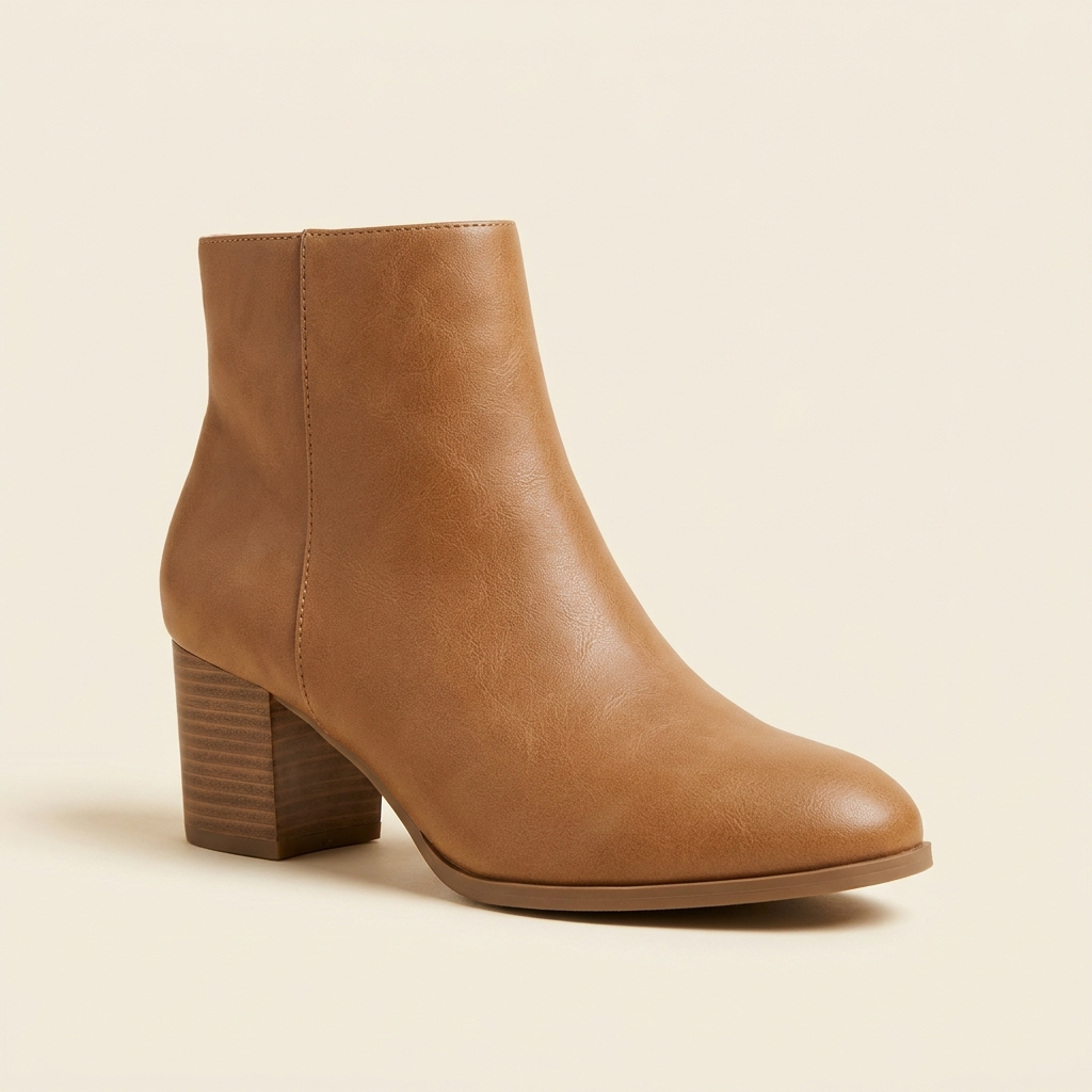 Block-Heel Ankle Boots